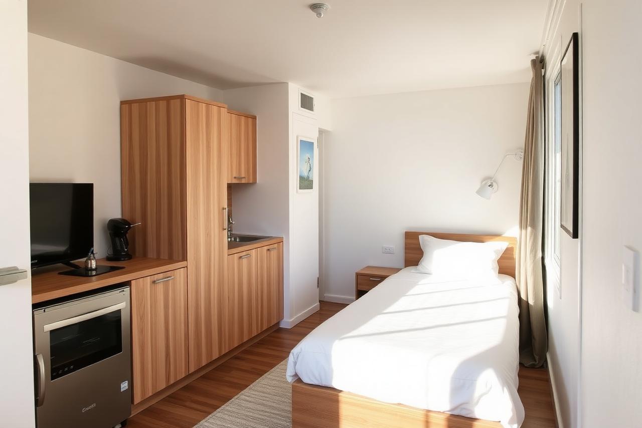 Kompaktes Apartment mit offener Küchenzeile